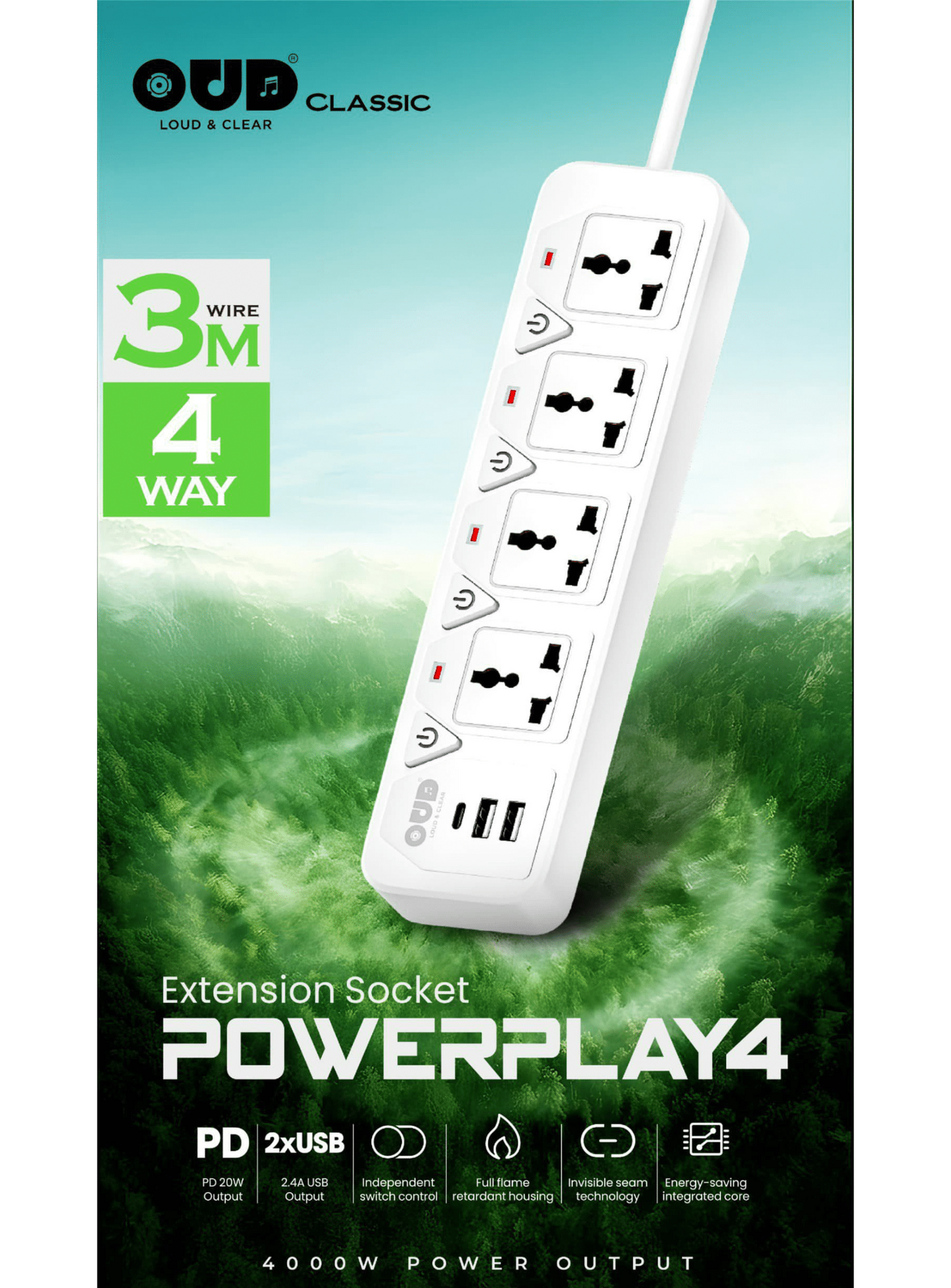 OUD Classic Extension Board POWERPLAY-4