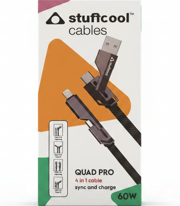 STUFCOOL 4 in 1 60W Data Cable