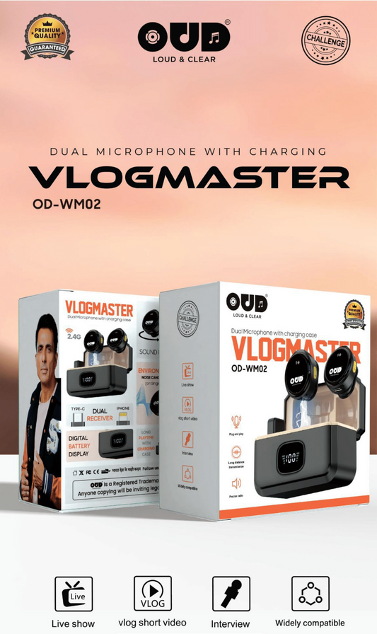 OUD Wireless Microphone VLOGMASTER
