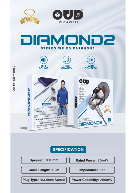 OUD DIAMOND-2 Earphone